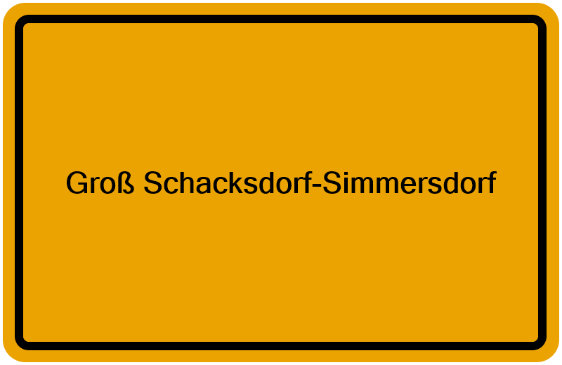 Handelsregisterauszug Groß Schacksdorf-Simmersdorf